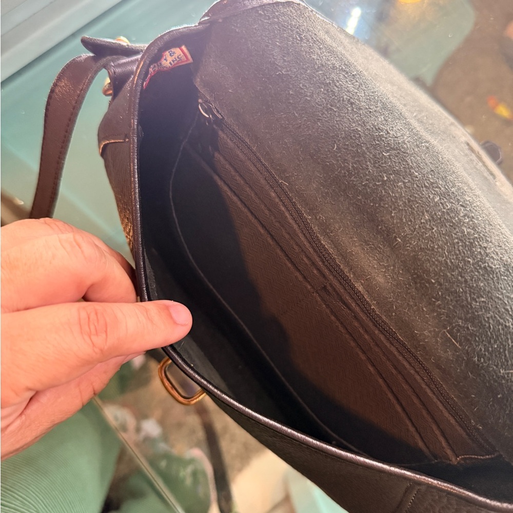 Dooney & Bourke Black Crossbody Bag with Gold Accents - Picture 3 of 3